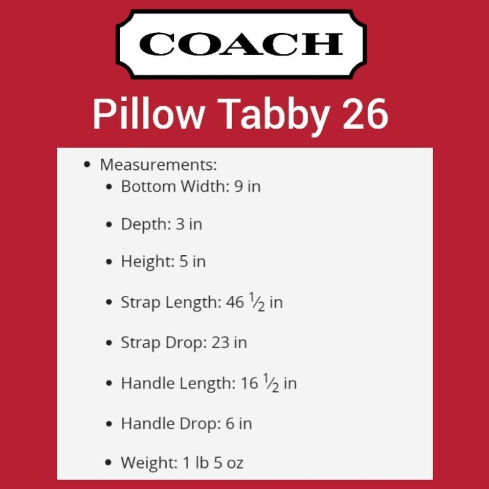RETAIL Coach Pillow Tabby 26 - Picture 13 of 16